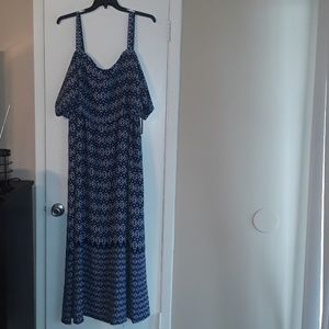NWT GIBSON & LATIMER OFF SHOULDER MAXI DRESS